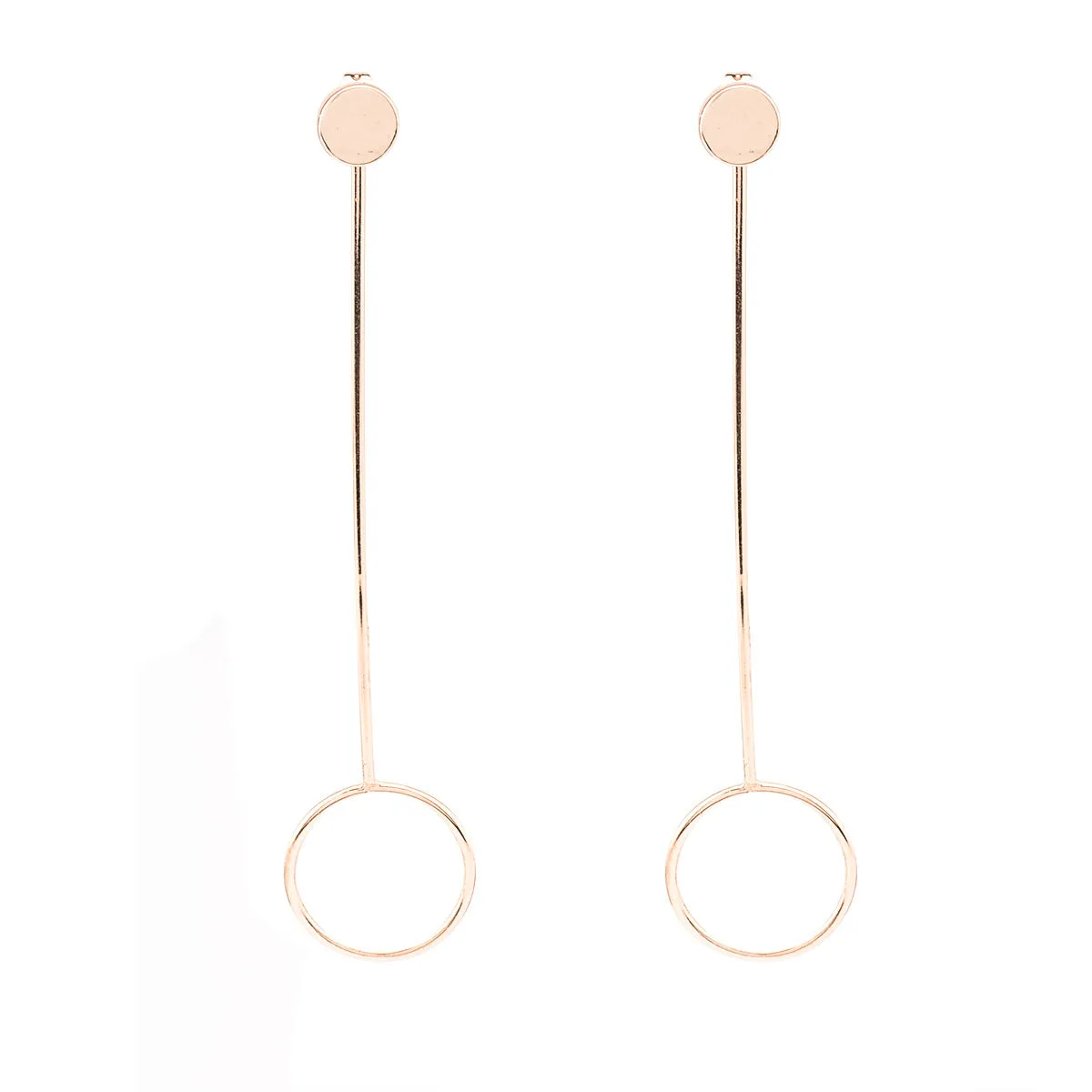 Metal Circle Earrings with Stylish European Design and Wholesale Manufacturer Availability
