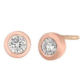 Modern Diamond Bezel Studs