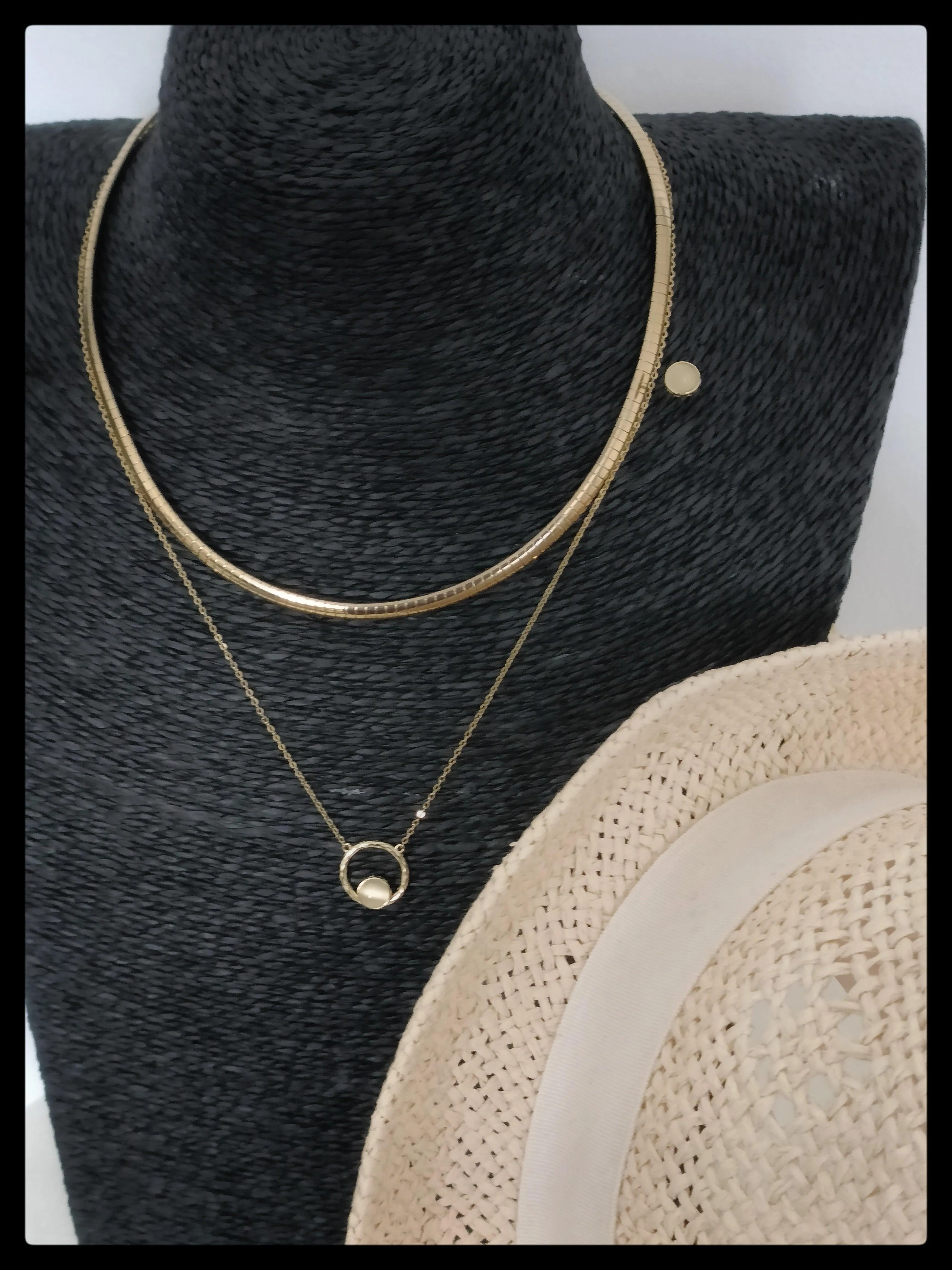 Mona Moonstone Necklace Set