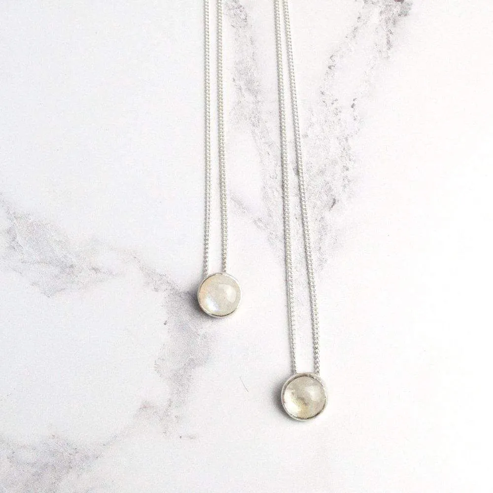 Moonstone pendant necklace