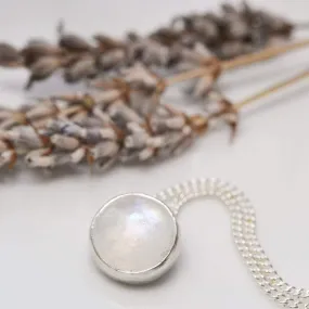 Moonstone pendant necklace