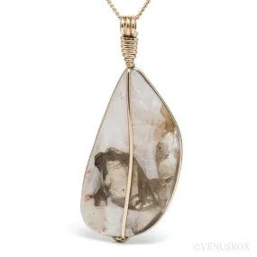MOONSTONE (RAINBOW) WITH QUARTZ (SMOKY) PENDANT