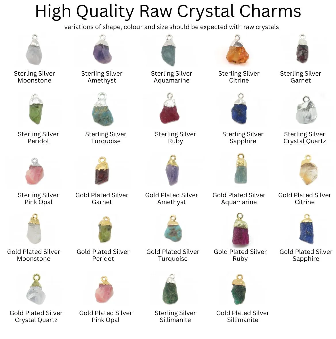 Moonstone Raw Crystal Pendant