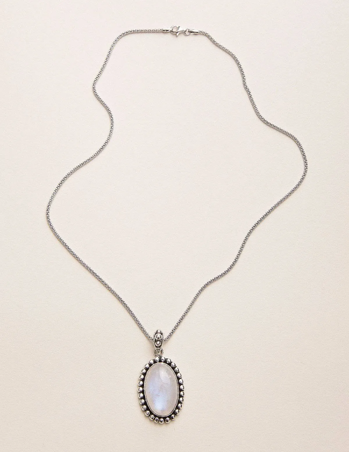 Moonstone Vintage Silver Pendant