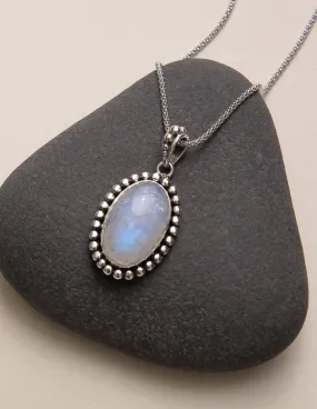 Moonstone Vintage Silver Pendant