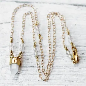 Moonstone Wand Necklace :: see more colors
