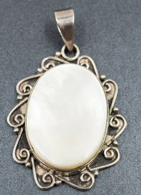 Mother of Pearl 925 Sterling Silver Pendant