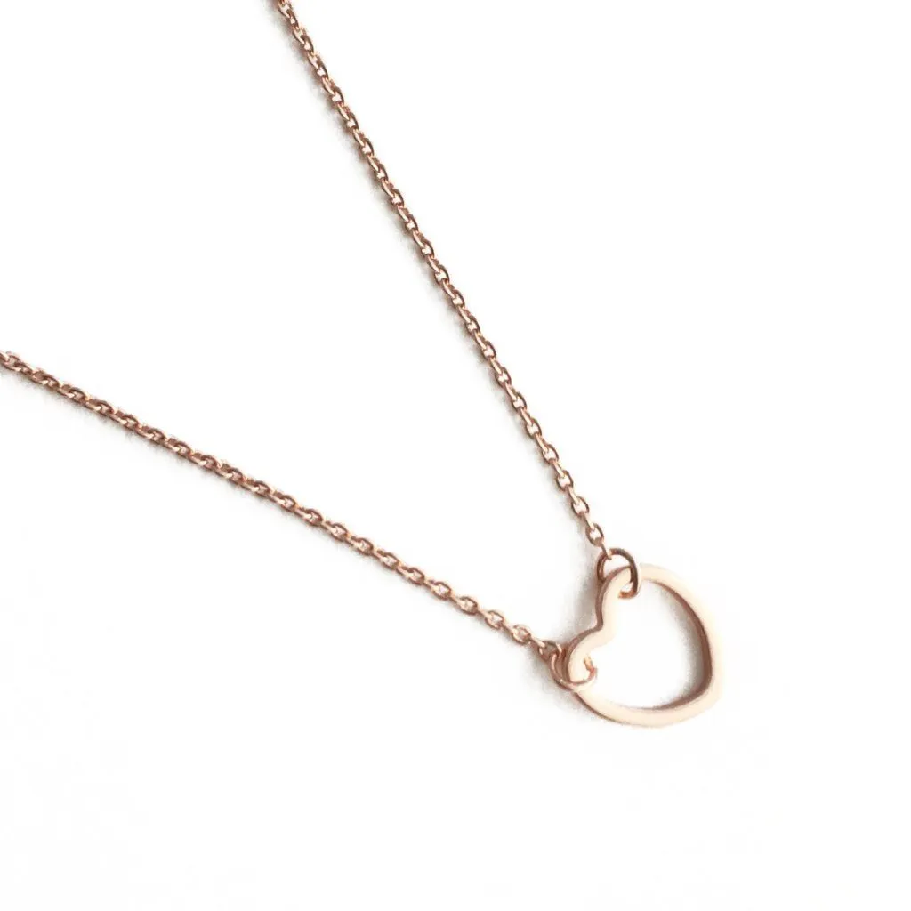 Open Heart Necklace - Final Sale
