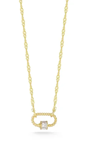 Oval Lock Necklace