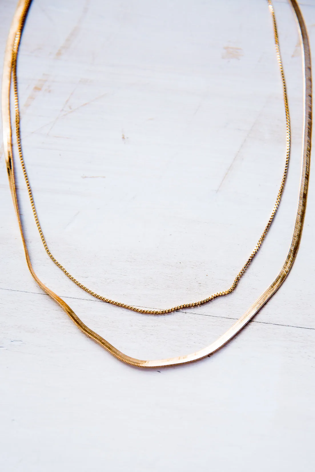 Parker Layered Chain Necklace In Gold