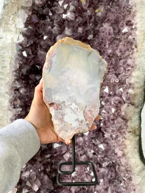 Pink Amethyst with stand SPA18