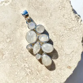 Rainbow Moonstone Multi Stone Pendant MP29