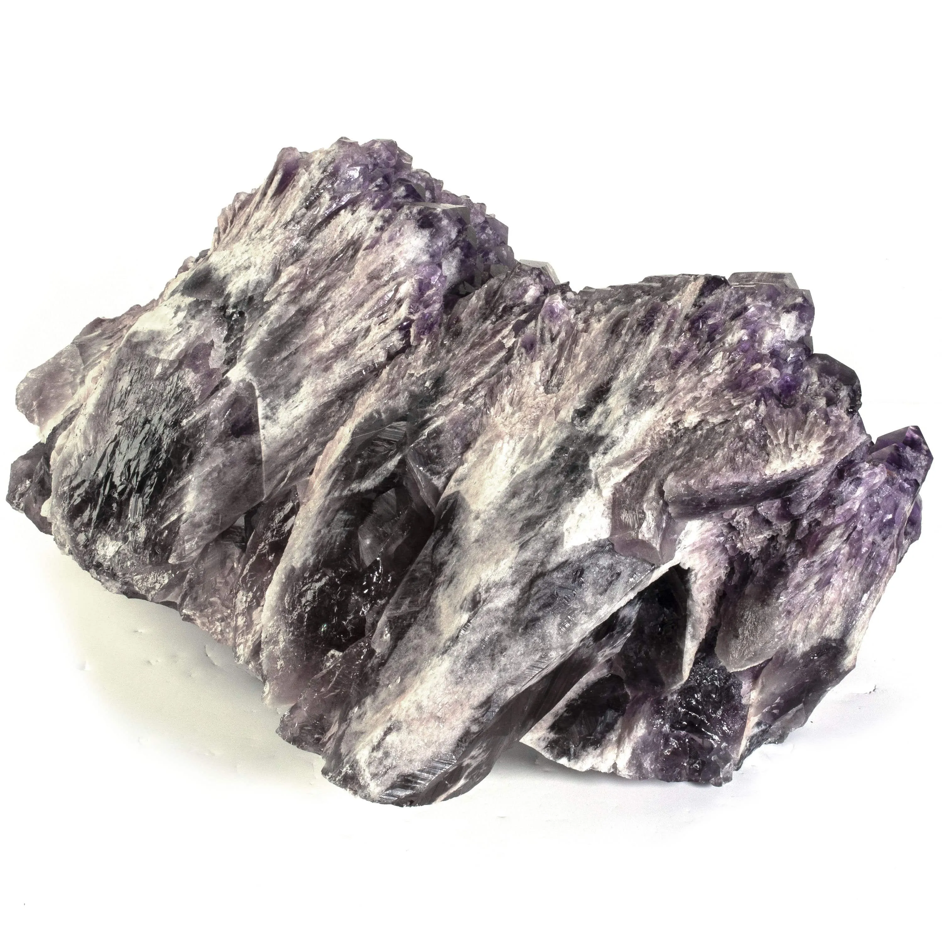 Rare Natural Elestial Amethyst Cluster Point from Brazil - 54.2 lbs