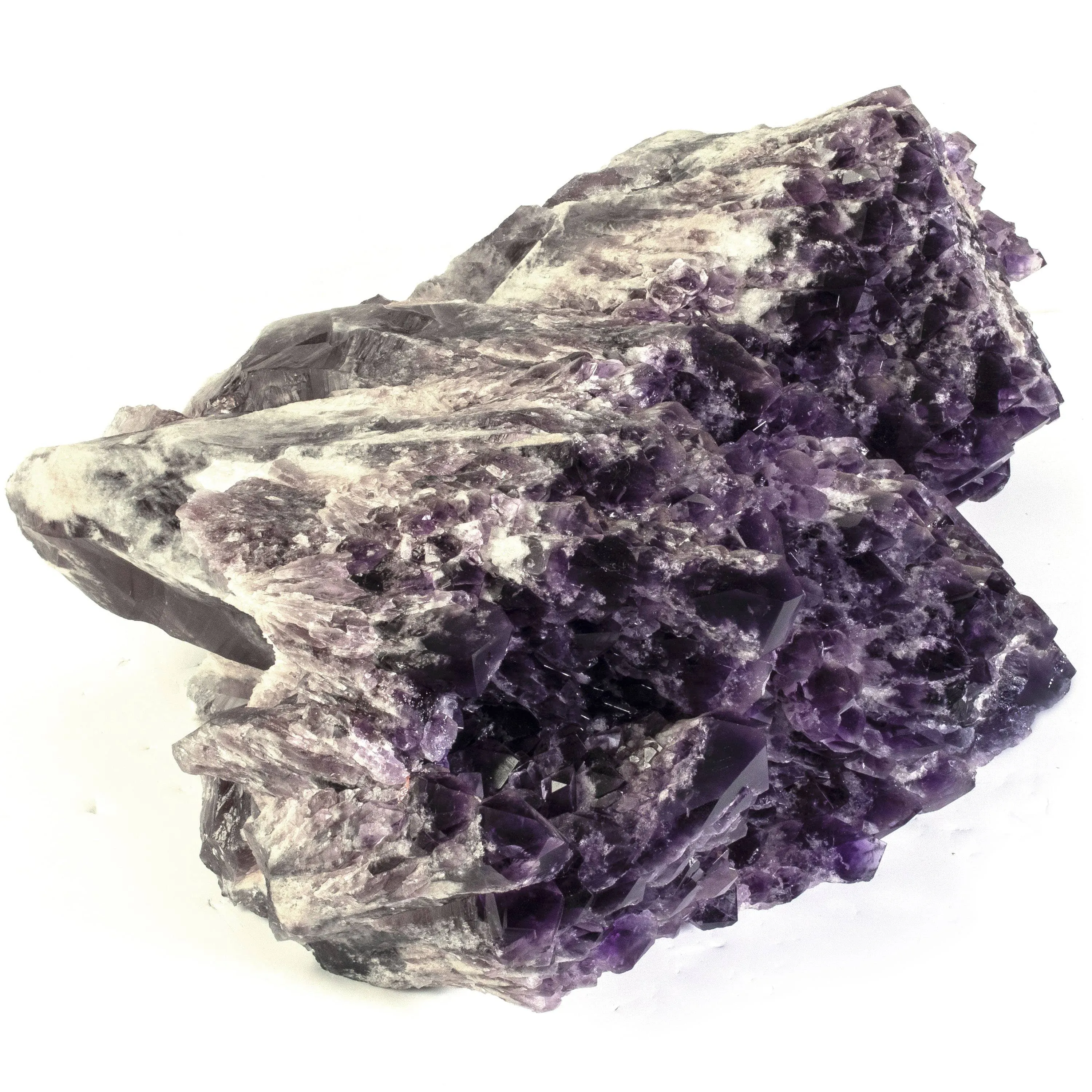 Rare Natural Elestial Amethyst Cluster Point from Brazil - 54.2 lbs