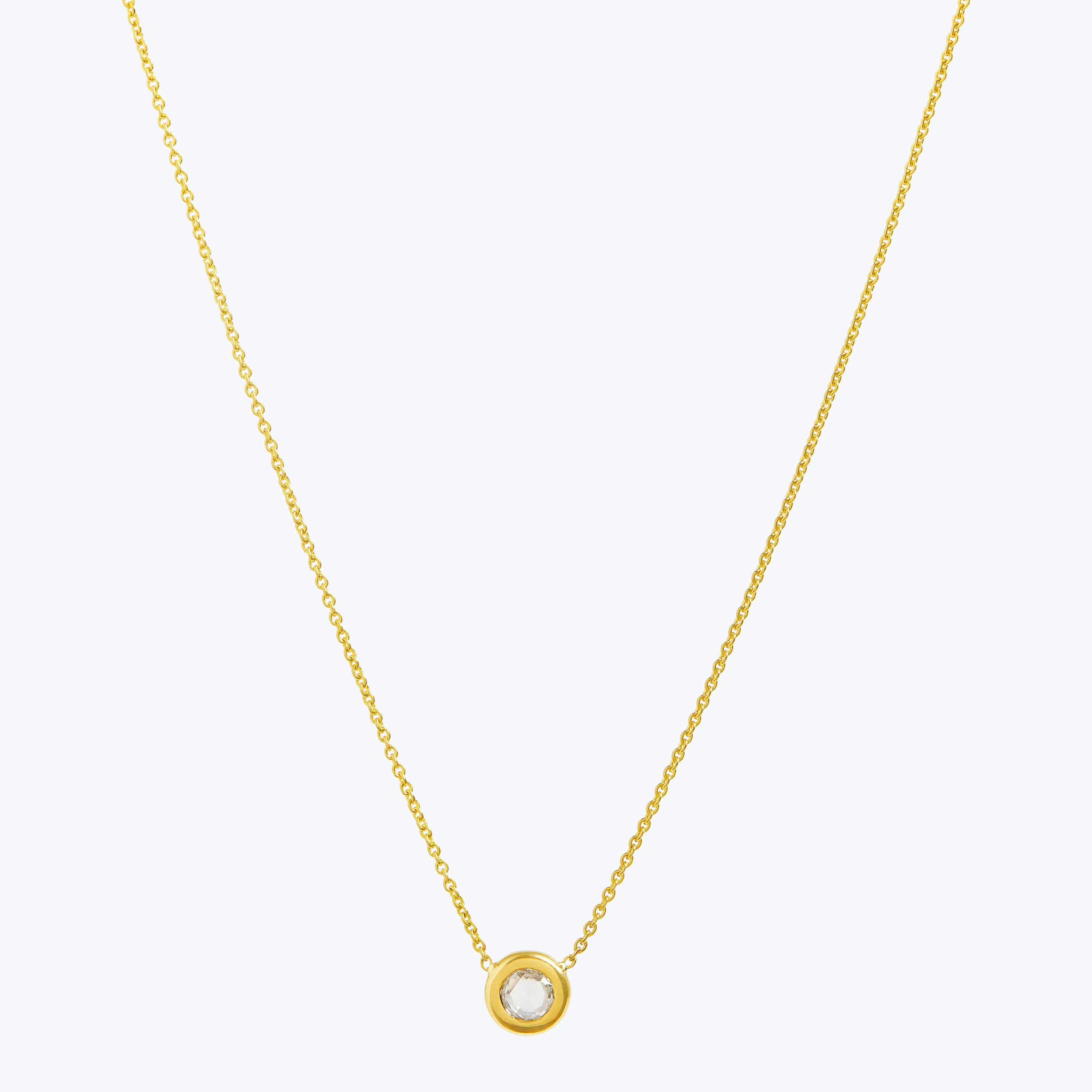 Rose Cut Diamond Necklace