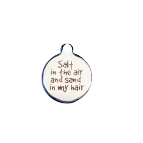 Silver Salt in the Air Disc Charm