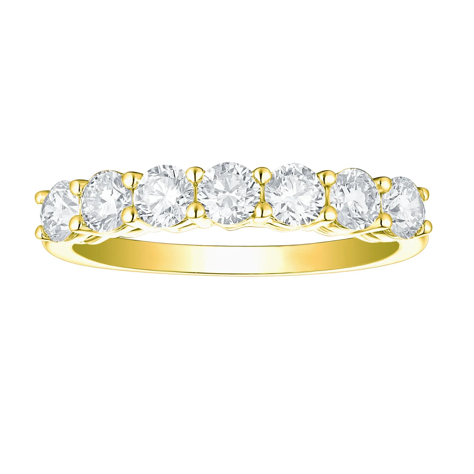 Smiling Rocks Lab Grown Diamond Seven-Stone Band (0.75 ctw) - SRR-01044WHT