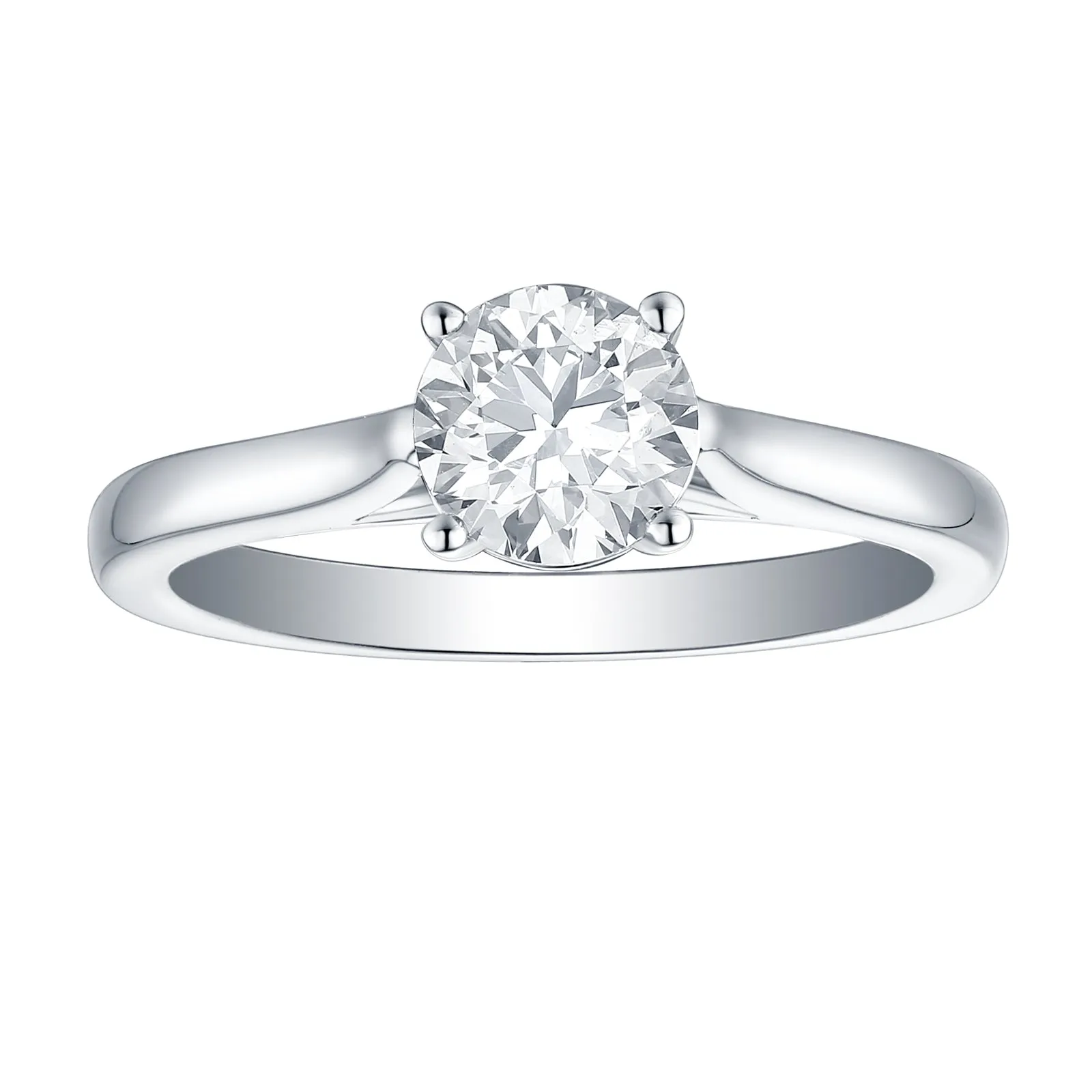 Smiling Rocks Lab Grown Diamond Solitaire Engagement Ring (2 ctw) - SRR-00623WHT