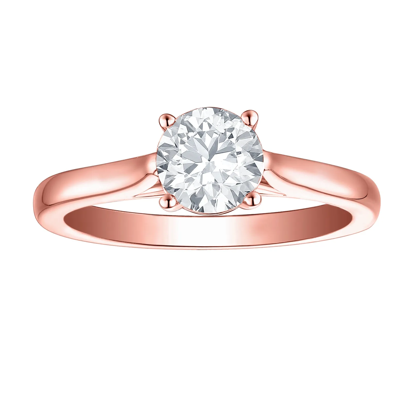 Smiling Rocks Lab Grown Diamond Solitaire Engagement Ring (2 ctw) - SRR-00623WHT