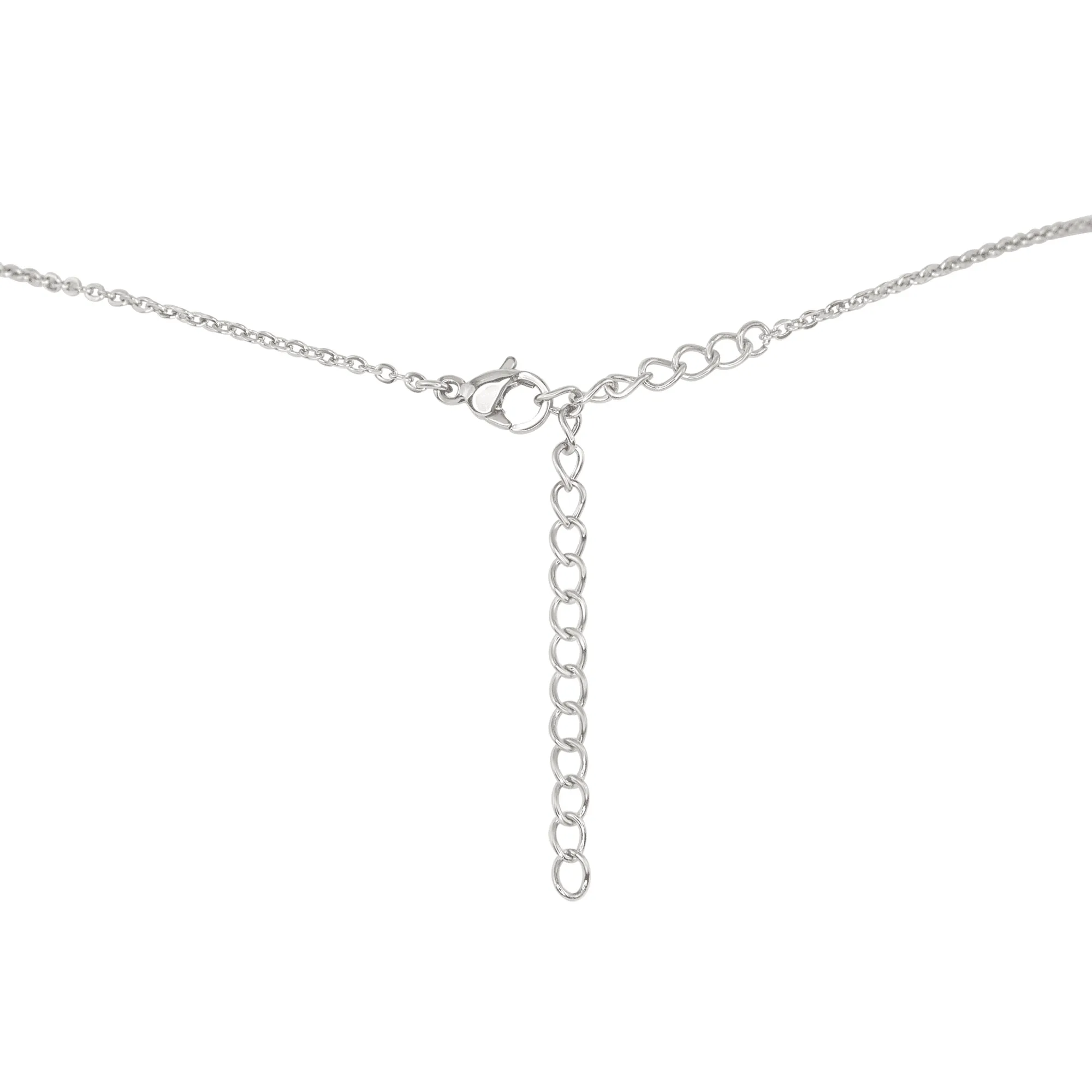 Smooth Rainbow Moonstone Natural Point Crystal Necklace