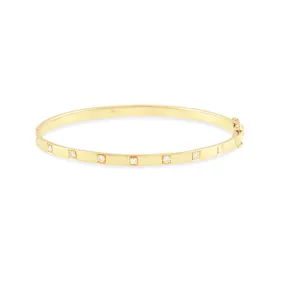 Stackable Bangle (9 Diamonds)