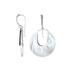Sterling Silver Earrings with Mother of Pearl