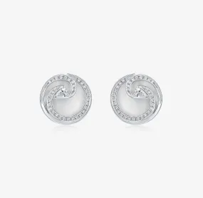 THIALH - DATURA • BLOSSOM - Mother-of-Pearl and Diamond Earrings